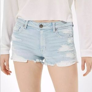 AmericanEagle High-Rise Shortie Stretch JeanShorts